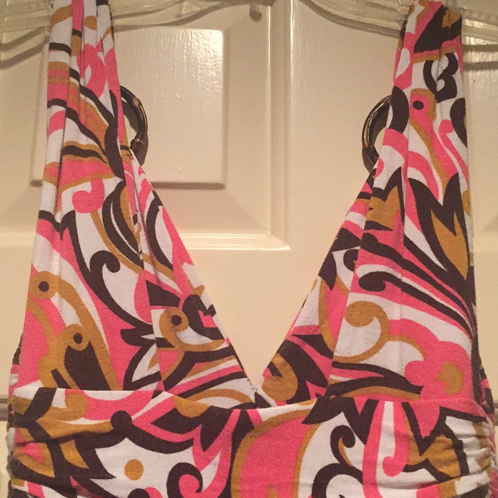 Milly Multi Colored Sun Dress.Tortoise Shell. S - Picture 7 of 8